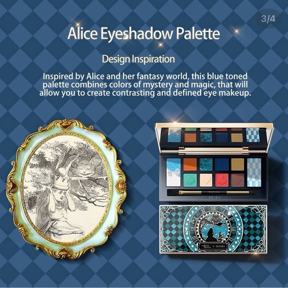 Eyeshadow Palette VERY RARE HTF ALICE IN WONDERLAND OVERSEAS - Picture 2 of 16